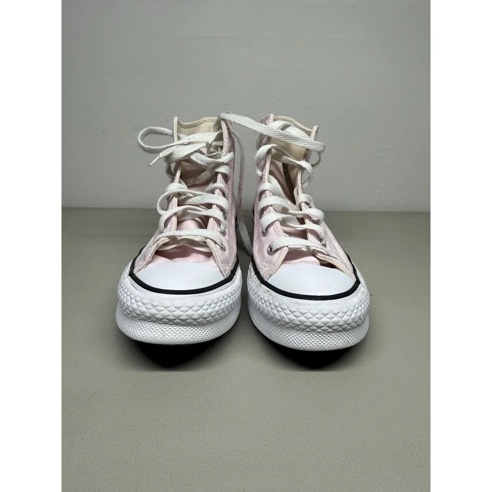 Converse All Star Lift Platform High Big Kids Pink High Top Sneaker Size 5 Youth